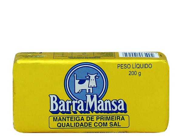 MANTEIGA BARRA MANSA COM SAL TABLETE 200 G